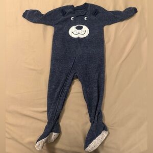 Carter's Navy Blue Animal Face Footie
